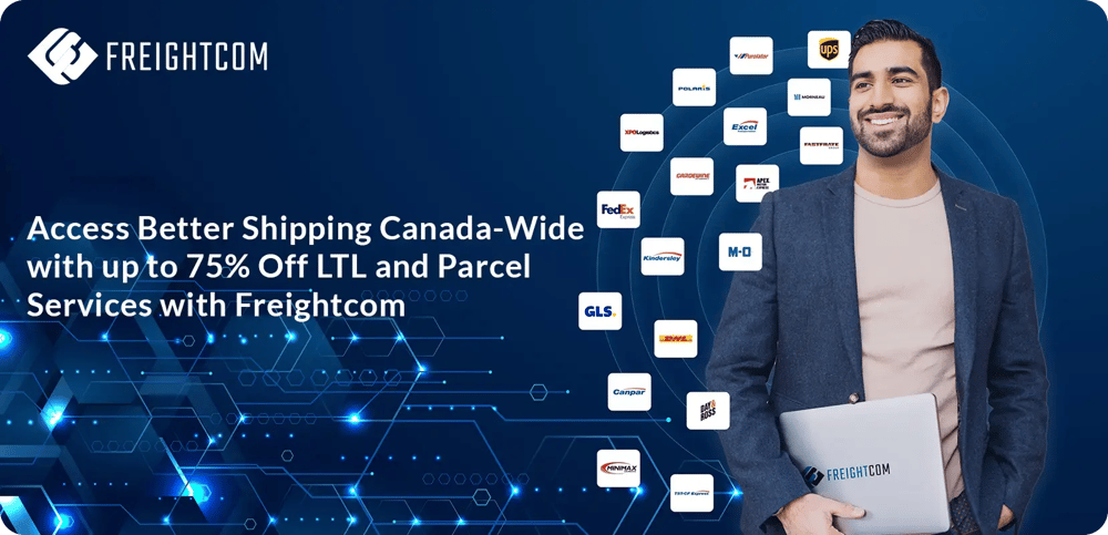 Access Better Shipping Canada-Wide with up to 75% Off LTL and Parcel Services with Freightcom