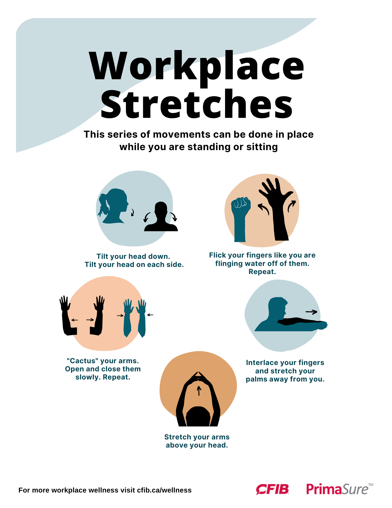 Workplace Stretches Poster