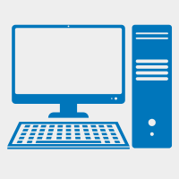 Icon of a desktop computer